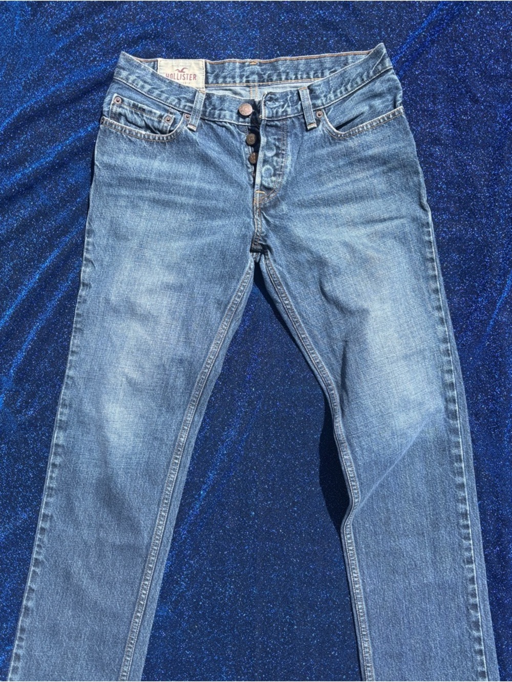 Hollister Light Blue Slim Straight Jeans